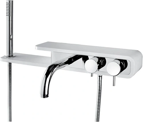 Смеситель для ванны Paini Pad PDCR100BO с душевым гарнитуром Смеситель для ванны Paini Pad PDCR100BO с душевым гарнитуром