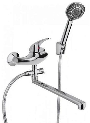 Смеситель для ванны Paini Smile 39CR112P19 с душевым гарнитуром Смеситель для ванны Paini Smile 39CR112P19 с душевым гарнитуром