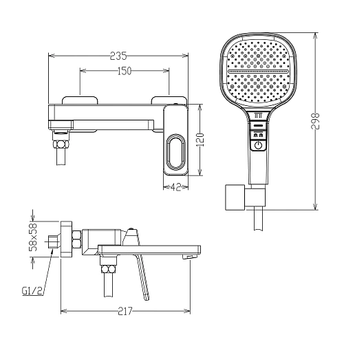 Смеситель для ванны Raglo R51.30, хром Смеситель для ванны Raglo R51.30, хром