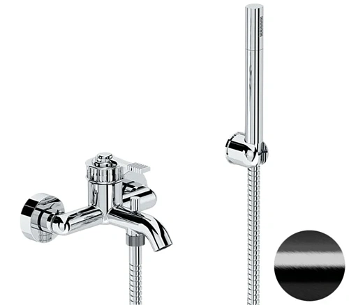 Смеситель для ванны Remer Atelier AL02CFP, черный брашированный хром Смеситель для ванны Remer Atelier AL02CFP, черный брашированный хром