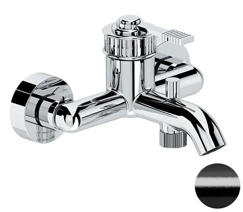 Смеситель для ванны Remer Atelier AL05CFP, черный брашированный хром Смеситель для ванны Remer Atelier AL05CFP, черный брашированный хром