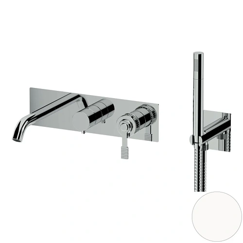 Смеситель для ванны Remer Atelier AL53D2BO, белый матовый Смеситель для ванны Remer Atelier AL53D2BO, белый матовый