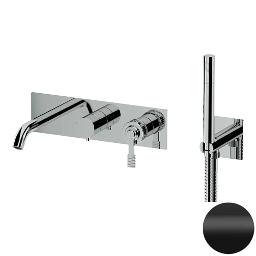 Смеситель для ванны Remer Atelier AL53D2NO, черный матовый Смеситель для ванны Remer Atelier AL53D2NO, черный матовый