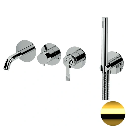 Смеситель для ванны Remer Atelier AL53D2PWBDO, золото глянцевое Смеситель для ванны Remer Atelier AL53D2PWBDO, золото глянцевое