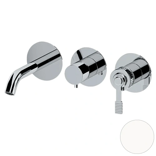 Смеситель для ванны Remer Atelier AL54D2PBO, белый матовый Смеситель для ванны Remer Atelier AL54D2PBO, белый матовый