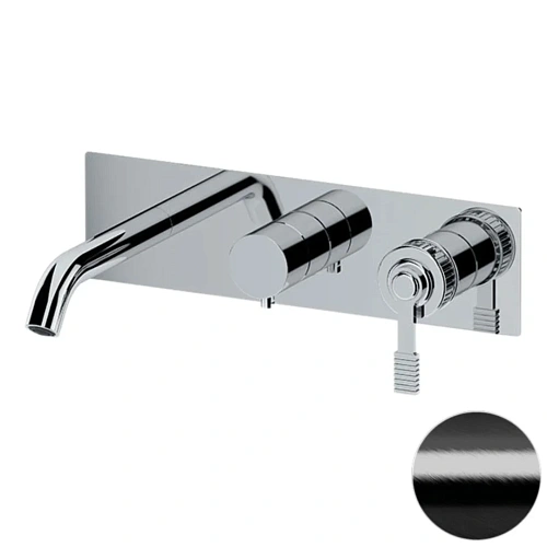 Смеситель для ванны Remer Atelier AL54D2WBCFP, черный брашированный хром Смеситель для ванны Remer Atelier AL54D2WBCFP, черный брашированный хром