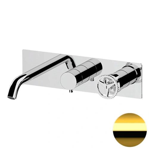 Смеситель для ванны Remer Chrono CH54D2DO, золото глянцевое Смеситель для ванны Remer Chrono CH54D2DO, золото глянцевое