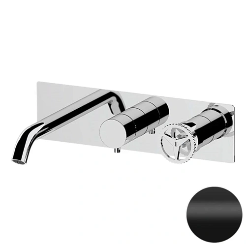 Смеситель для ванны Remer Chrono CH54D2NO, черный матовый Смеситель для ванны Remer Chrono CH54D2NO, черный матовый