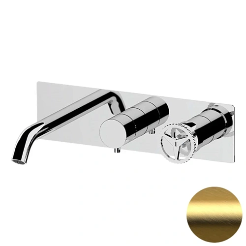 Смеситель для ванны Remer Chrono CH54D3BG, золото брашированное Смеситель для ванны Remer Chrono CH54D3BG, золото брашированное