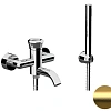 Смеситель для ванны Remer Element ET02BG, золото брашированное Смеситель для ванны Remer Element ET02BG, золото брашированное