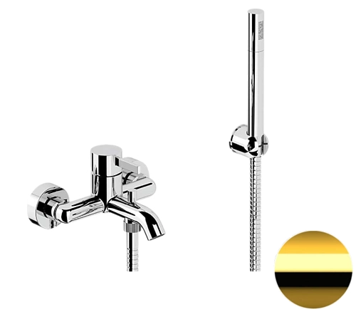 Смеситель для ванны Remer Metrica MC02DO, золото глянцевое Смеситель для ванны Remer Metrica MC02DO, золото глянцевое