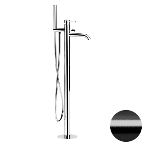 Смеситель для ванны Remer Metrica MC08CFP, черный брашированный хром Смеситель для ванны Remer Metrica MC08CFP, черный брашированный хром