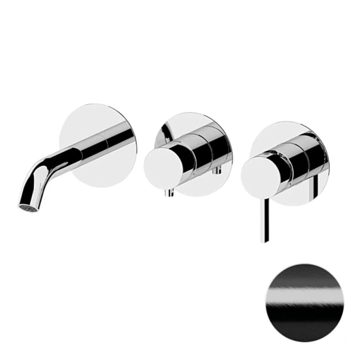 Смеситель для ванны Remer Metrica MC54D2PCFP, черный брашированный хром Смеситель для ванны Remer Metrica MC54D2PCFP, черный брашированный хром