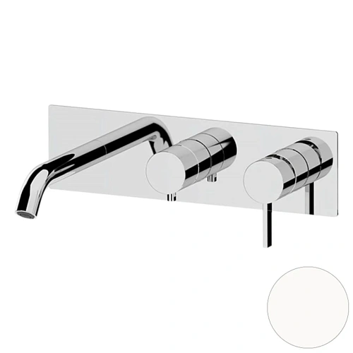 Смеситель для ванны Remer Metrica MC54D3BO, белый матовый Смеситель для ванны Remer Metrica MC54D3BO, белый матовый