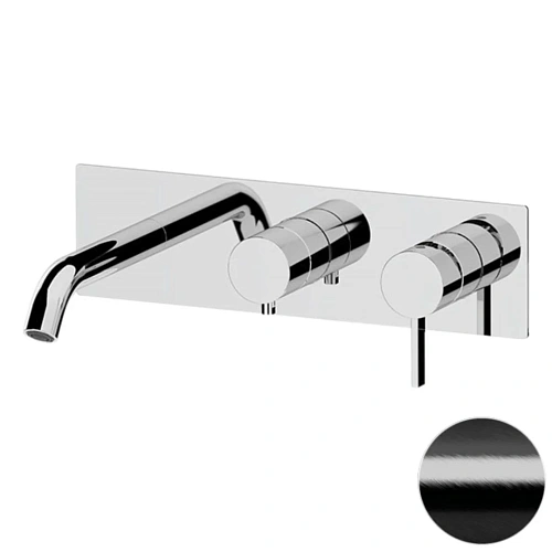 Смеситель для ванны Remer Metrica MC54D3CFP, черный брашированный хром Смеситель для ванны Remer Metrica MC54D3CFP, черный брашированный хром