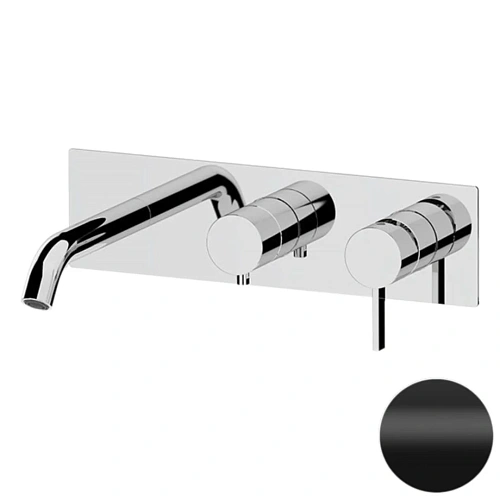 Смеситель для ванны Remer Metrica MC54D3NO, черный матовый Смеситель для ванны Remer Metrica MC54D3NO, черный матовый