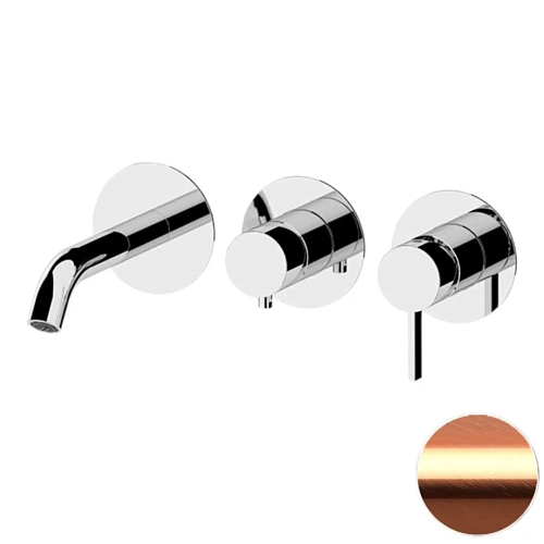 Смеситель для ванны Remer Metrica MC54D3PRP, медь брашированная Смеситель для ванны Remer Metrica MC54D3PRP, медь брашированная