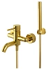 Смеситель для ванны Remer X Style X02DO, золото глянцевое