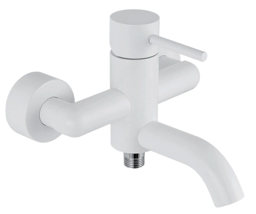 Смеситель для ванны Remer X Style X05BO, белый матовый Смеситель для ванны Remer X Style X05BO, белый матовый