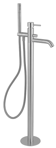 Смеситель для ванны Remer X Style X08NPO, никель матовый брашированный Смеситель для ванны Remer X Style X08NPO, никель матовый брашированный