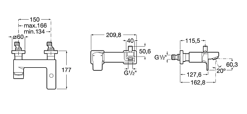 Смеситель для ванны Roca L90 5A0D01C00 Смеситель для ванны Roca L90 5A0D01C00