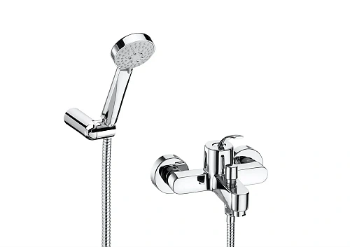 Смеситель для ванны ROCA Moai однорычажное упр., с душевым гарнитуром, неповоротный излив 5A0146C02 Смеситель для ванны ROCA Moai однорычажное упр., с душевым гарнитуром, неповоротный излив 5A0146C02