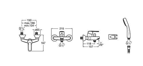 Смеситель для ванны Roca Victoria 5A0125C0M Смеситель для ванны Roca Victoria 5A0125C0M