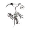 Смеситель для ванны Timo Ritz 0144Y silver cross с душем Смеситель для ванны Timo Ritz 0144Y silver cross с душем