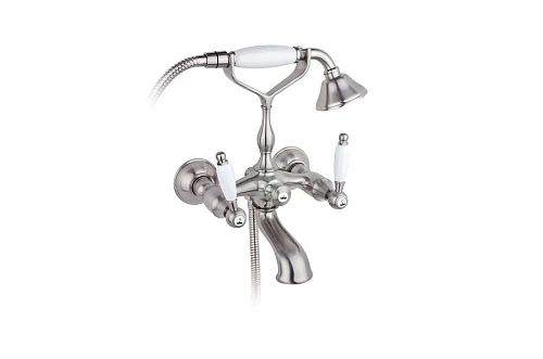 Смеситель для ванны Timo Ritz 0144Y silver с душем Смеситель для ванны Timo Ritz 0144Y silver с душем