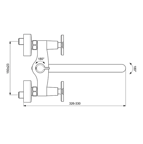 Смеситель для ванны Vidima Art BA329AA, хром Смеситель для ванны Vidima Art BA329AA, хром