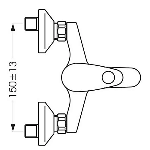 Смеситель для ванны Vidima ORION BA004AA с душевым гарнитуром, хром Смеситель для ванны Vidima ORION BA004AA с душевым гарнитуром, хром