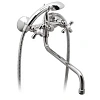 Смеситель для ванны Vidima Retro BA129AA с душевым гарнитуром, поворотный излив, хром Смеситель для ванны Vidima Retro BA129AA с душевым гарнитуром, поворотный излив, хром