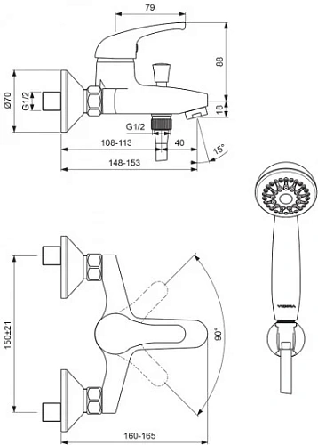Смеситель для ванны Vidima SIRIUS BA010AA с душевым гарнитуром, хром SIRIUS
BA010AA Смеситель для ванны Vidima SIRIUS BA010AA с душевым гарнитуром, хром SIRIUS
BA010AA
