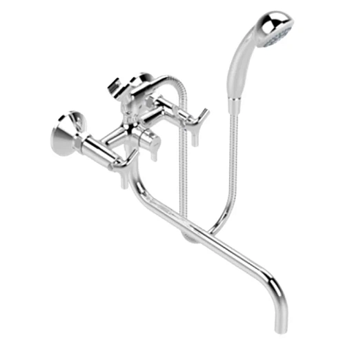 Смеситель для ванны Vidima Trinity BA262AA с душевым гарнитуром, поворотный излив, хром Смеситель для ванны Vidima Trinity BA262AA с душевым гарнитуром, поворотный излив, хром