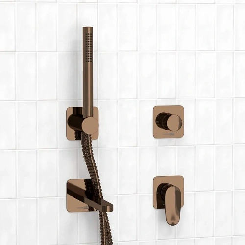 Смеситель для ванны WasserKRAFT A7751.287.289.290.292.291 встраиваемый розовое золото Смеситель для ванны WasserKRAFT A7751.287.289.290.292.291 встраиваемый розовое золото