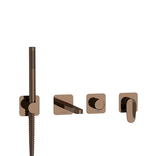 Смеситель для ванны WasserKRAFT A7751.287.289.290.292.291 встраиваемый розовое золото Смеситель для ванны WasserKRAFT A7751.287.289.290.292.291 встраиваемый розовое золото