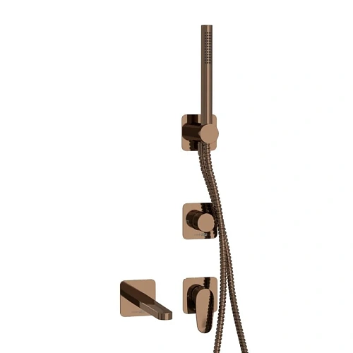 Смеситель для ванны WasserKRAFT A7751.287.289.290.292.291 встраиваемый розовое золото Смеситель для ванны WasserKRAFT A7751.287.289.290.292.291 встраиваемый розовое золото