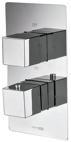 Смеситель для ванны Wasserkraft Alme 1500 1544 Thermo термостатический 1544T Смеситель для ванны Wasserkraft Alme 1500 1544 Thermo термостатический 1544T