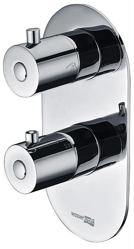 Смеситель для ванны Wasserkraft Berkel 4800 4833 Thermo термостатический 4833T Смеситель для ванны Wasserkraft Berkel 4800 4833 Thermo термостатический 4833T