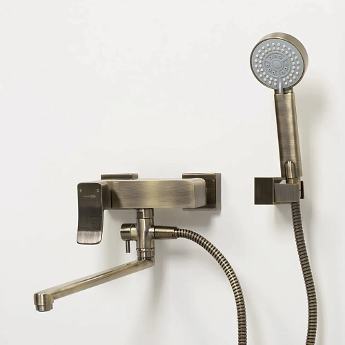 Смеситель для ванны WasserKRAFT Exter 1602L светлая бронза Смеситель для ванны WasserKRAFT Exter 1602L светлая бронза