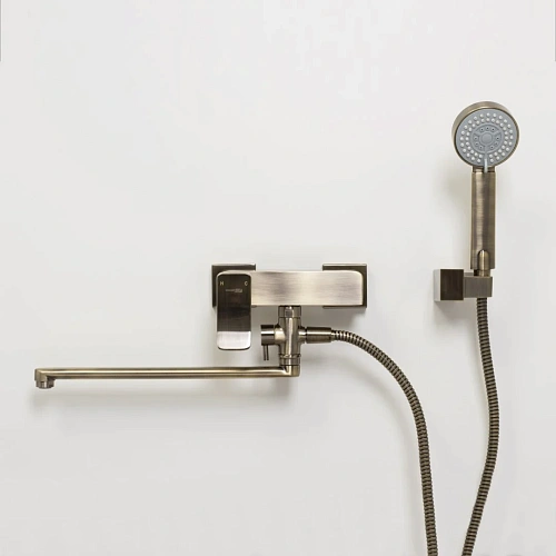 Смеситель для ванны WasserKRAFT Exter 1602L светлая бронза Смеситель для ванны WasserKRAFT Exter 1602L светлая бронза