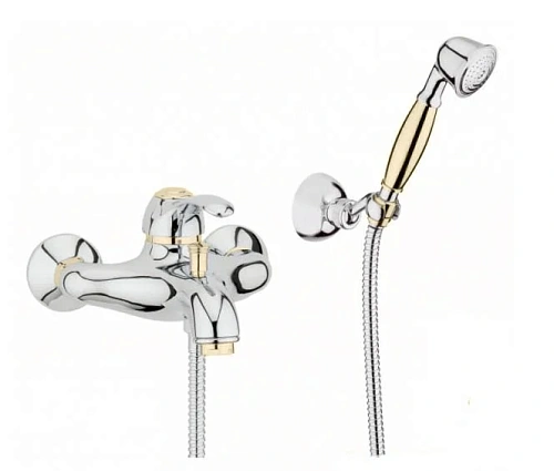 Смеситель для ванны Webert Aurora AU850101017(153),хром-золото Смеситель для ванны Webert Aurora AU850101017(153),хром-золото