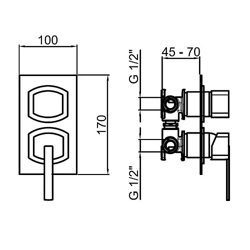 Смеситель для ванны Webert Azeta New AA860101015 с душем Смеситель для ванны Webert Azeta New AA860101015 с душем
