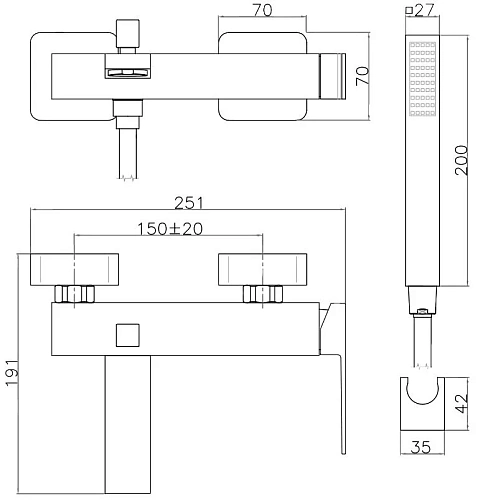 Смеситель для ванны Webert Pegaso PE850101740, белый Смеситель для ванны Webert Pegaso PE850101740, белый