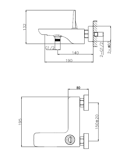 Смеситель для ванны Wonzon & Woghand Shark, хром (WW-48B3101-CR) Смеситель для ванны Wonzon & Woghand Shark, хром (WW-48B3101-CR)