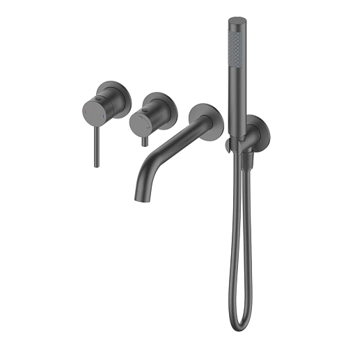 Смеситель для ванны Wonzon & Woghand встраиваемый, темный графит (WW-889017-BGM) Смеситель для ванны Wonzon & Woghand встраиваемый, темный графит (WW-889017-BGM)