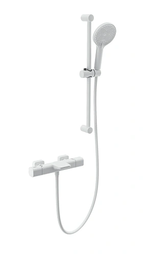 Смеситель для ванны Wonzon & Woghand с термостатом, белый матовый (WW-C2017-A-MW) Смеситель для ванны Wonzon & Woghand с термостатом, белый матовый (WW-C2017-A-MW)