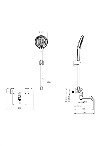 Смеситель для ванны Wonzon & Woghand с термостатом, брашированное золото (WW-B2065-A1-BG) Смеситель для ванны Wonzon & Woghand с термостатом, брашированное золото (WW-B2065-A1-BG)