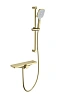 Смеситель для ванны Wonzon &amp; Woghand с термостатом, брашированное золото (WW-B2551-A-BG)