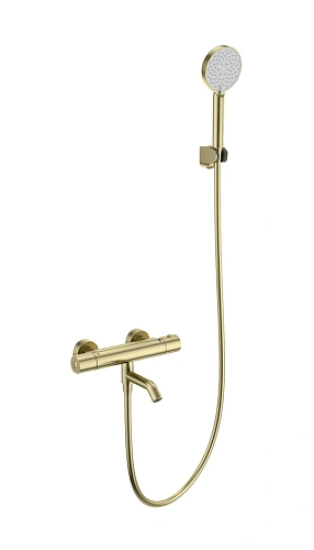 Смеситель для ванны Wonzon & Woghand с термостатом, брашированное золото (WW-B3029-A1-BG) Смеситель для ванны Wonzon & Woghand с термостатом, брашированное золото (WW-B3029-A1-BG)